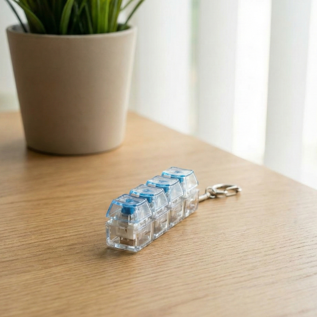 Stress Relief Keyboard Fidget Keychain