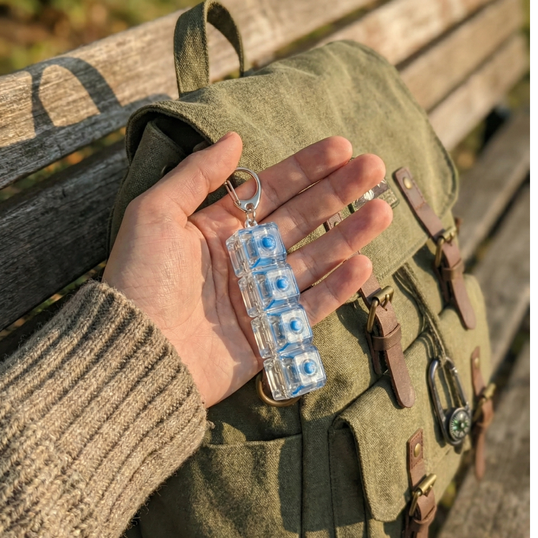 Stress Relief Keyboard Fidget Keychain