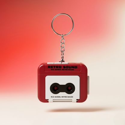 Voice Recorder Retro Radio Keychain