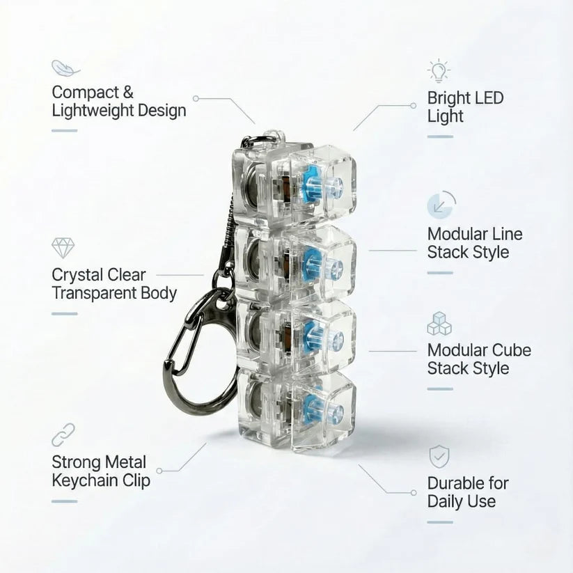 Stress Relief Keyboard Fidget Keychain