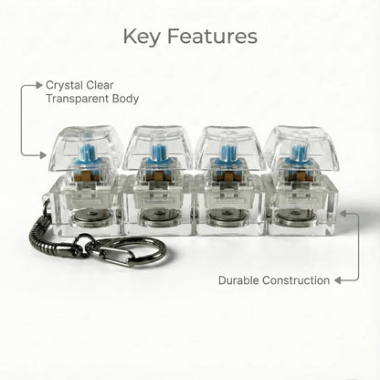 Stress Relief Keyboard Fidget Keychain